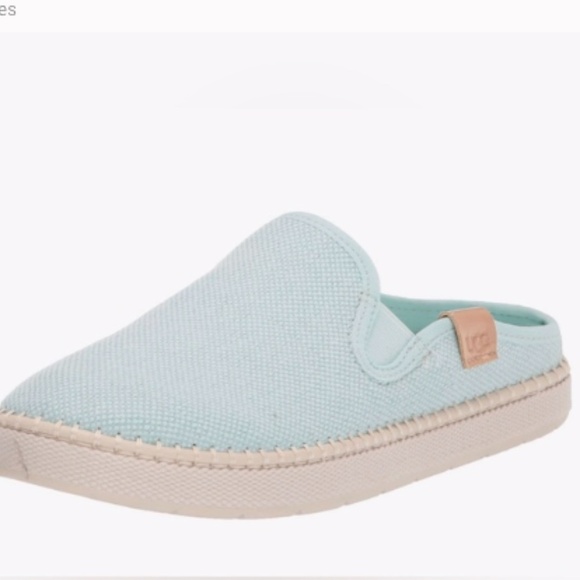 UGG Shoes - UGG Delu Slip on Sneaker Sky Blue Canvas Flat Espadrille Shoes  sz 8 NEW